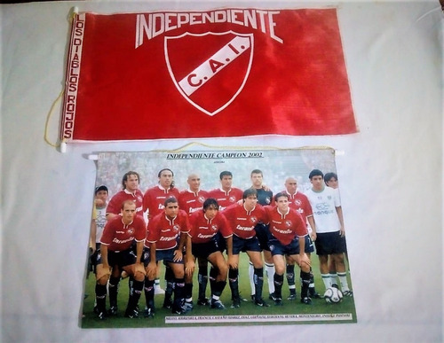 Bandera Independiente Decada 70 Mas Banner Campeon 2002