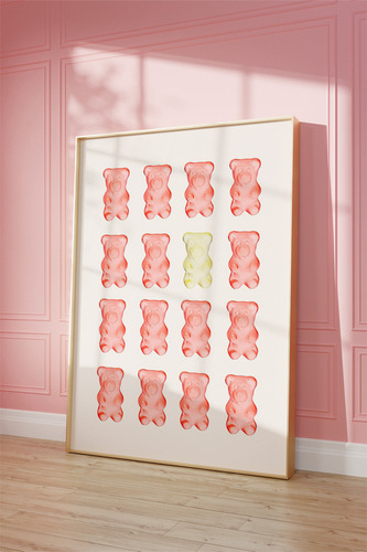 Cuadro Decorativo Ositos Gummy Bears Pop Arte Cocina