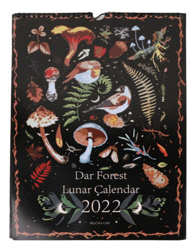 Calendario Ilustrado 2022 Dark Forest Para Pared