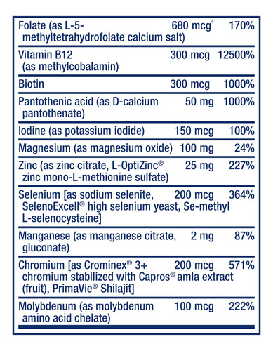 Multivitamin Life Extension, 60 Comprimidos Al Día