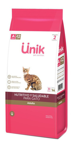 Alimento Unik Gato Gato Adulto 7,5 Kg + Regalo