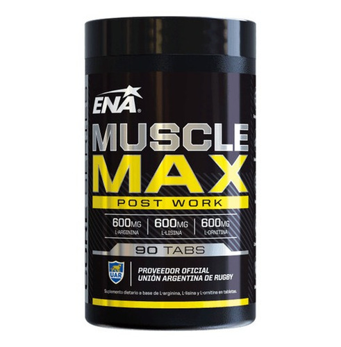 Suplemento Crecimiento Muscular Ena Muscle Max Post 90 Ct Ub