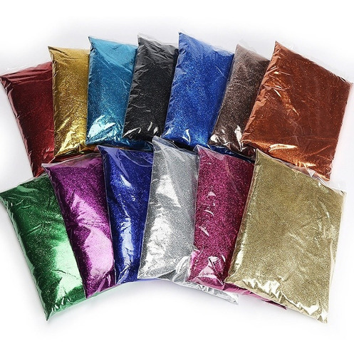 Glitter Gibre Givre Purpurina Brillantina Fluor Por Kg Kilo Color Rosa mexicano