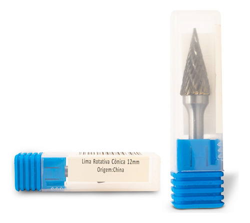 Lima Rotativa Cônica 12mm Metal Duro Tungstênio - Ômega