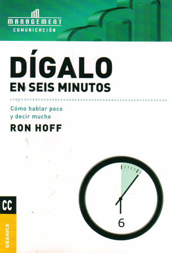 Digalo En Seis Minutos - Hoff, Ron