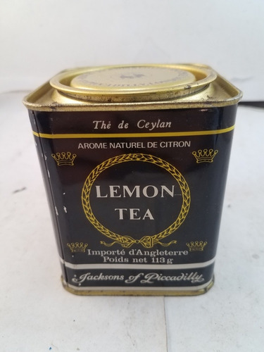 Lata De Te Inglesa De Colección Lemon Tea