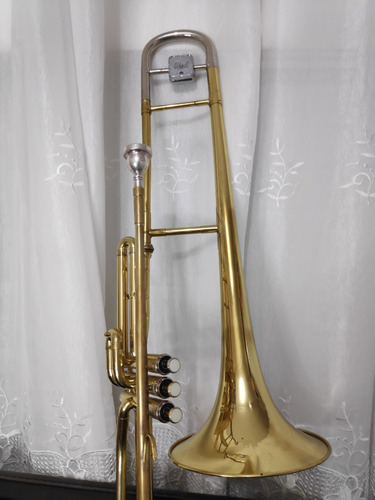 Trombone Sib Pistos Weril F670 Longo - Original Completo -