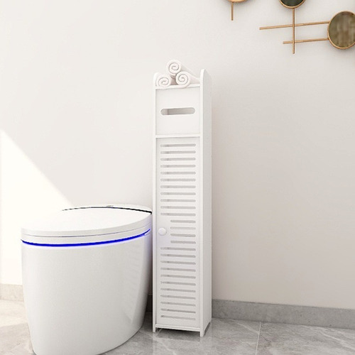Imagen 5 de 9 de Estante De Baño Organizador Blanco 80x15x15