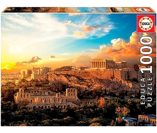 Puzzle Educa 1000pcs Acrópolis Atenas Juego De Mesa 68x48cm