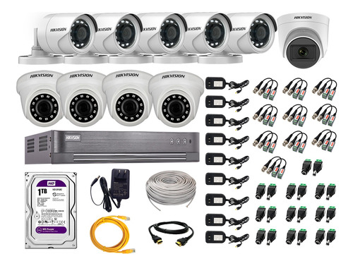 Cámaras Seguridad Kit 10 Full Hd 1tb | 1 Camara C/ Microfono