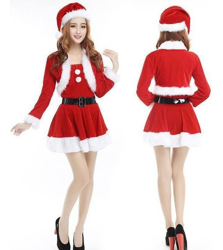 Vestidos De Navidad De Fiesta De Vacaciones Miss Santa Claus
