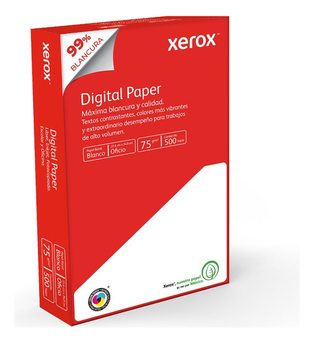 Papel Xerox Paquete 500 Pzs Doble Carta 43.2x27.9cm