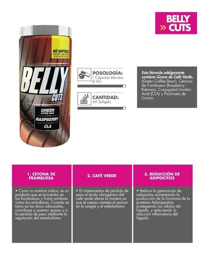 Belly Cuts Quemador De Grasa Por 6 - Unidad a $1500