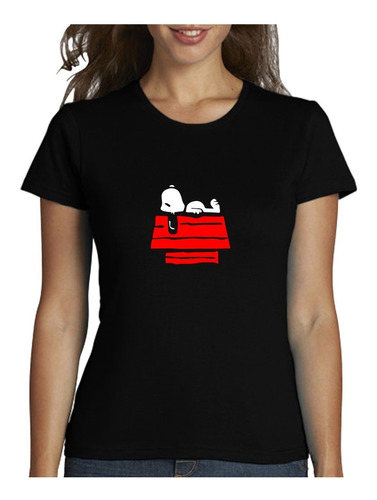 Playera  Snoopy Dormido Para Dama