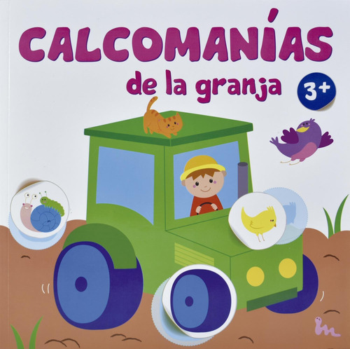 Libro Calcomanias De La Granja 3+ Tractor