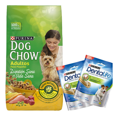 Comida De Perro Adulto Dog Chow Raza Pequeña 8 Kg + Regalo