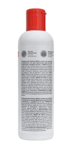 Bio Defense Shampoo Cães E Gatos Ibasa 200ml