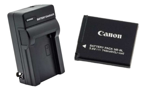 Cargador Alternativo  Nb-8l Mas Bateria Canon 