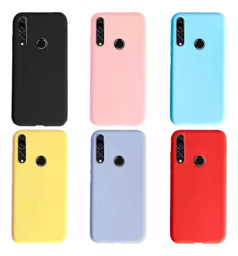 Estuche Silicone Case Compatible Con Huawei Y9 Prime Gamuza 