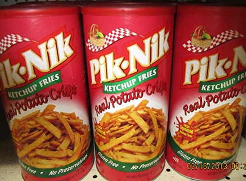 Pik-nik Ketchup Fries Paquete De Tres 9 Oz. Cada Paquete