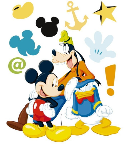 Mickey Mouse 1, Vinilo Decorativo, Calcomanía De Pared