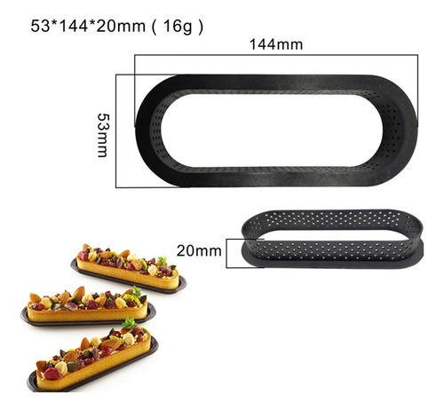 5 Moldes Perforados Para Tartas, Anillos Para Tartas Diy C