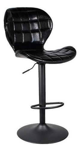 Banqueta Lucia Base Disco - Rivatti Cor Preto