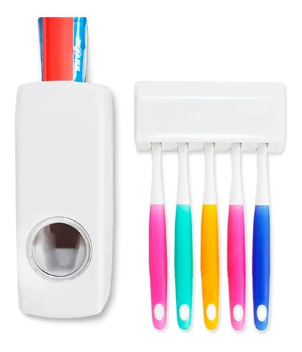 Dispensador De Crema Dental Con Porta Cepillos