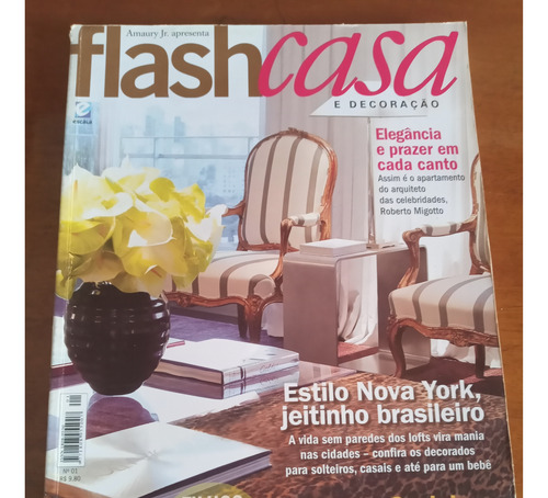 Revista Flash Casa E Decoração 01 - Amaury Jr. Apresenta (Usado)