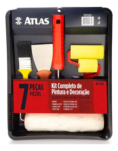 Kit Pintura 7 Peças Conjunto Atlas Decoraçao Com Bandeja