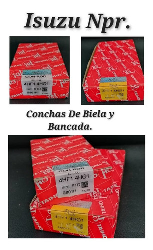 Concha De Biela Y Bancada Isuzu Npr 4hg1 Y 4hf1.