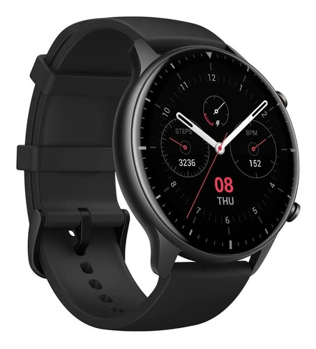 Imagen 2 de 7 de Smartband Amazfit Fashion GTR 2 Sport Edition 1.39" caja 46.4mm de aleación de aluminio black, malla obsidian black de silicona A1952