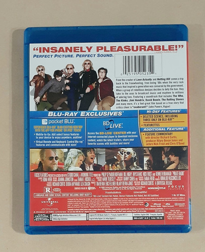 Pirate Radio ( Los Piratas Del Rock ) - Blu-ray Original