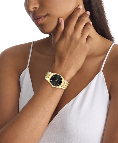 Reloj Calvin Klein Swiss Timeless Para Mujer 25000067 Dorado