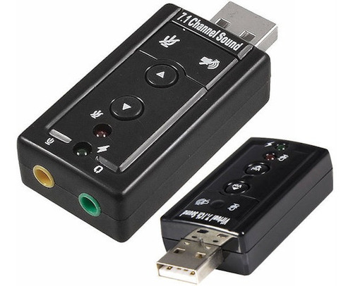 Tarjeta De Sonido Externa Usb 2.0 Audio Virtual 7.1 Dj Mic ®