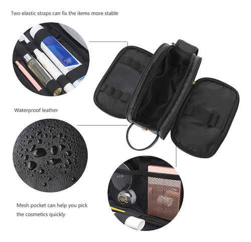 Neceser De Cuero Original Para Hombre, Con Soporte Para Obje