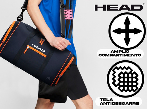 Imagen 3 de 10 de Bolso Head Gimnasio Deportivo Urbano Viaje Urbano Reforzado