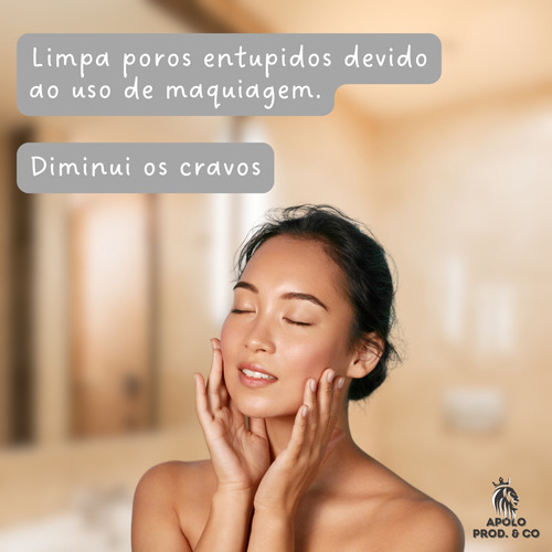 Kit 2 Mascara Removedora De Cravos Black Mask Anti Acne Limpeza Profunda Argila Colágeno Elastina Apolo