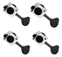 Comprar Seetronic 4 Conectores Xlr Canon 3 Pin Ip65 Hembra Chasis