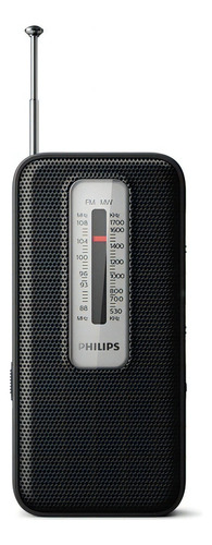 Radio Portátil Philips Tar1506 Fm/mw Analógica Color Negro