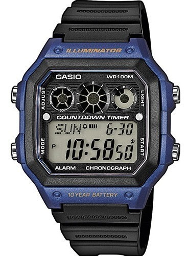 Reloj Hombre Casio Sport Multifunción Azul Ae1300wh-2avdf