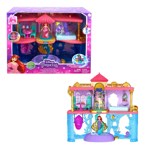 Mattel Hlw95 Disney Princesas Castillo Apilable De Ariel