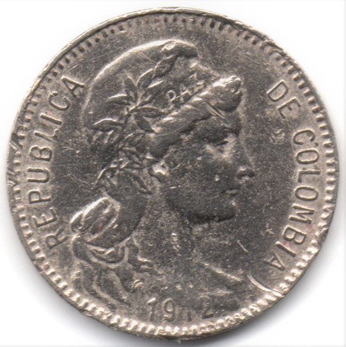 Colombia 1 Peso 1912 H Papel Moneda