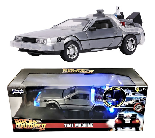 Delorean Back To Future 2 Con Luces Fly Wheels - Jada 1/24