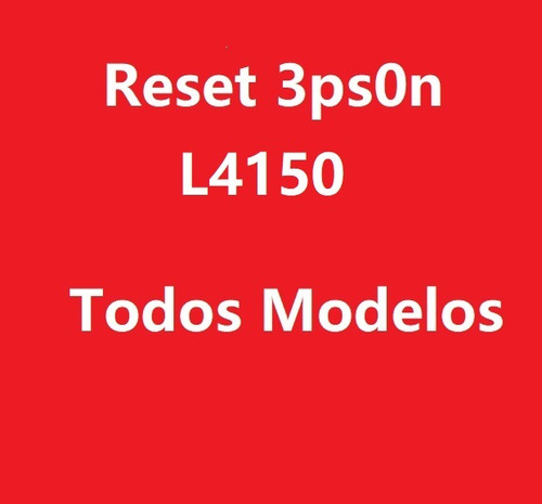 Reset Impresora L4150 Economico