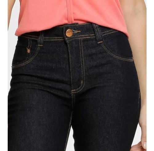 Calça Jeans Flare Feminina Biotipo Lisa Básica Confortável