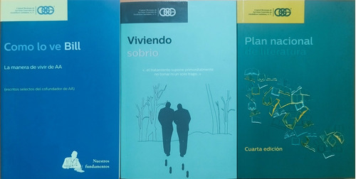 A.a. Libros: Como Lo Ve Bill, Viviendo Sobrio Y Plan Nac. 