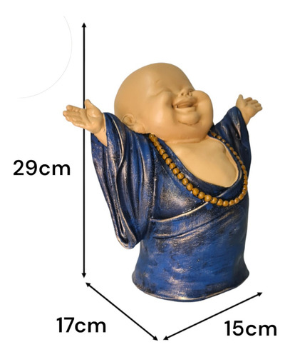 Buda Da Felicidade Monge Sorridente Estatua Buda Chines Resina