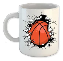 Comprar Taza Personalizada Balón De Basquetbol Cerámica 325ml