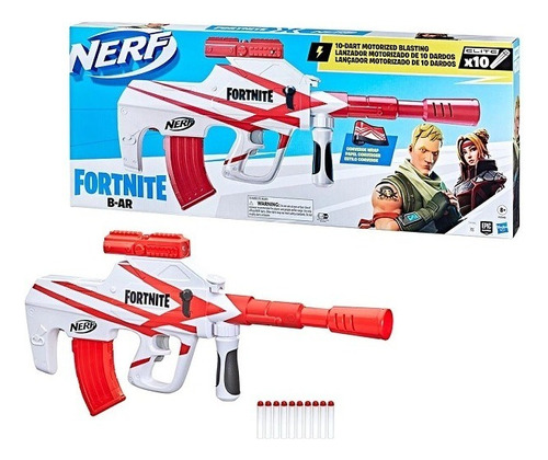 Lançador Dardos Nerf Fortinite Burst Ar - Leia A Descrição